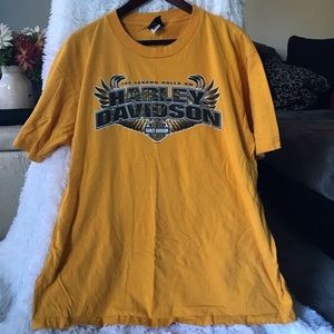 Yellow Men’s Harley Canada Tee